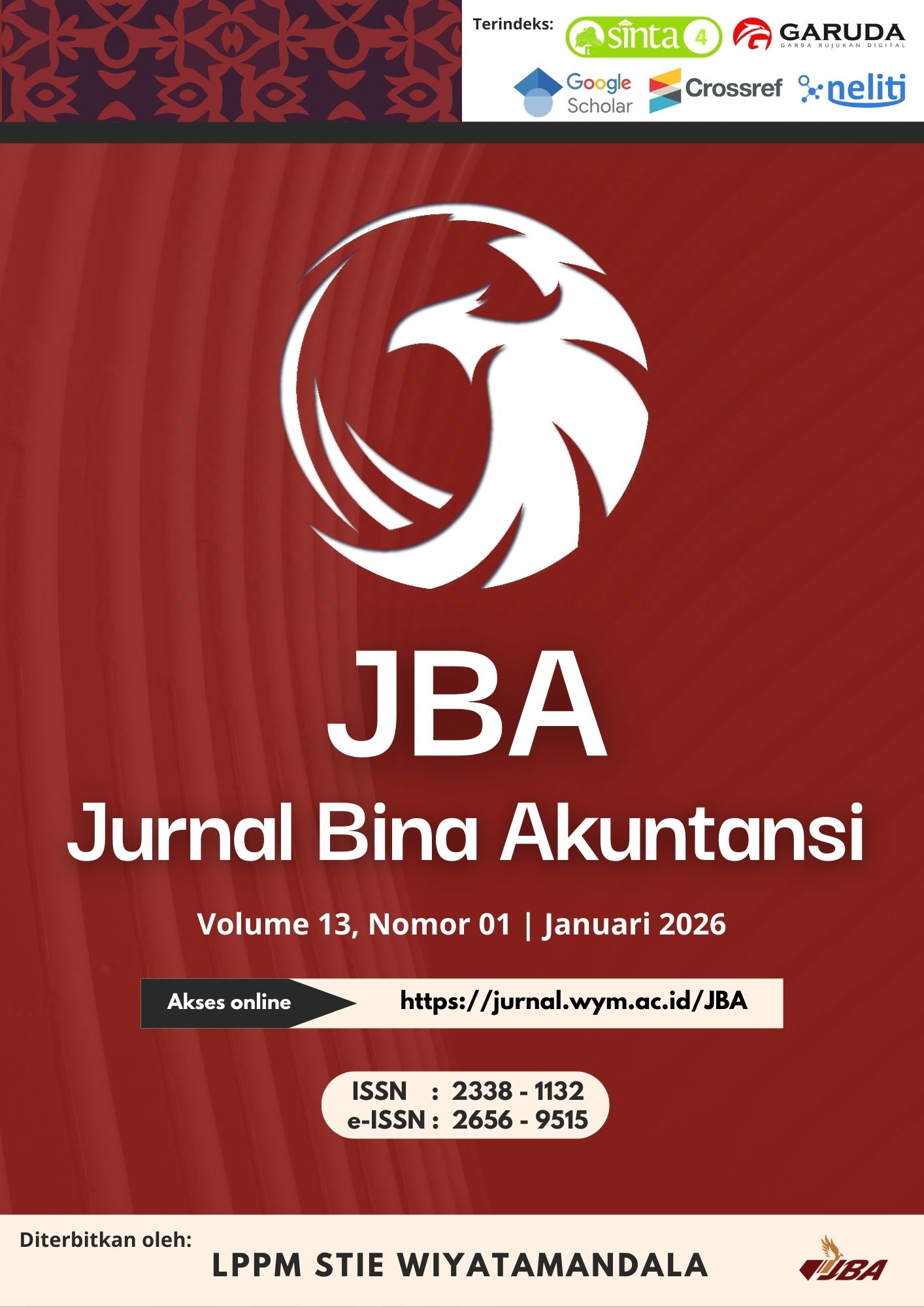 					View Vol. 13 No. 1 (2026): Jurnal Bina Akuntansi Volume 13 Nomor 1 bulan Januari 2026
				