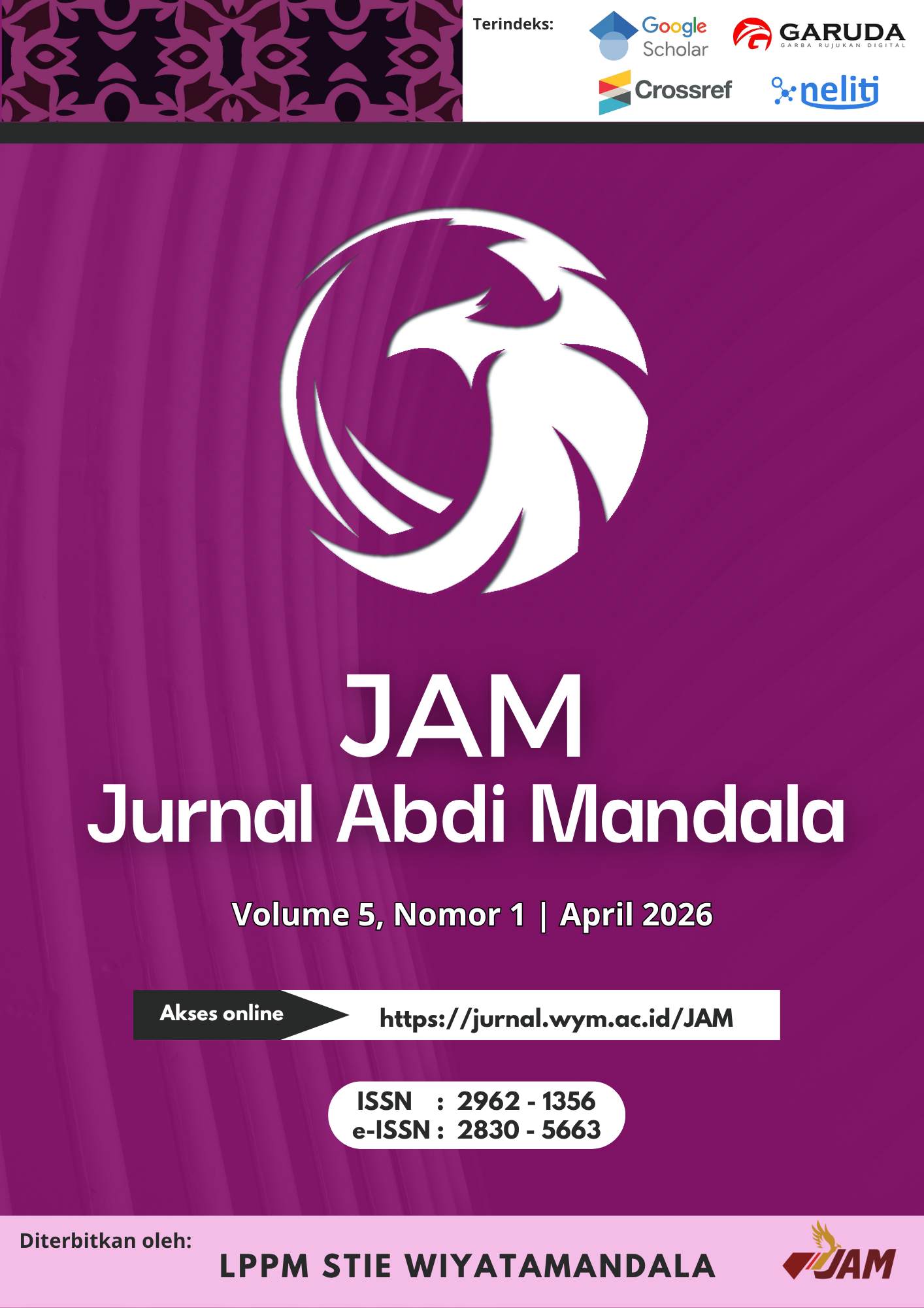 					View Vol. 5 No. 1 (2026): Jurnal Abdi Mandala Volume 5 Nomor 1 April Tahun 2026
				
