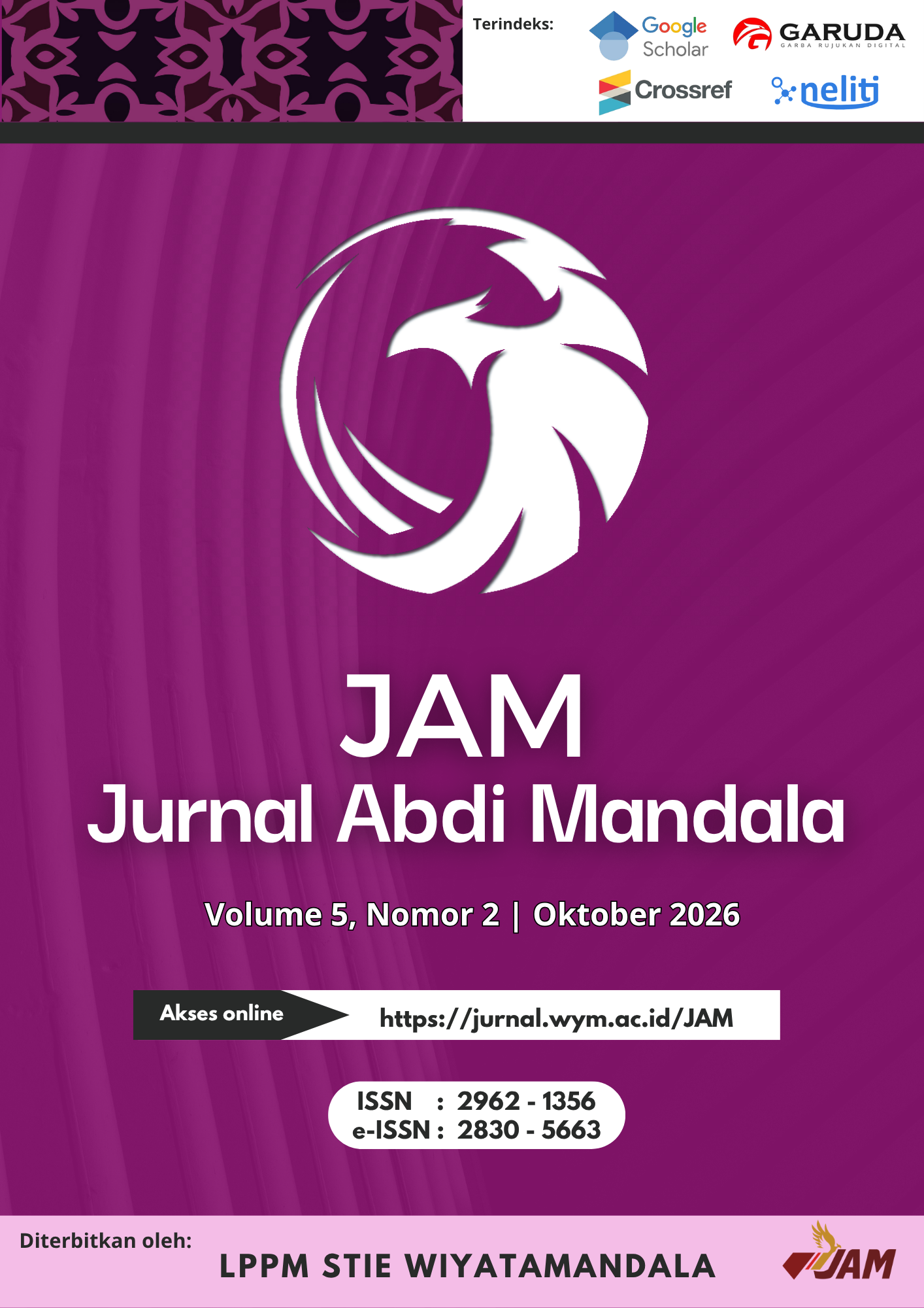 					View Vol. 5 No. 2 (2026): Jurnal Abdi Mandala Volume 5 Nomor 2 Oktober Tahun 2026
				